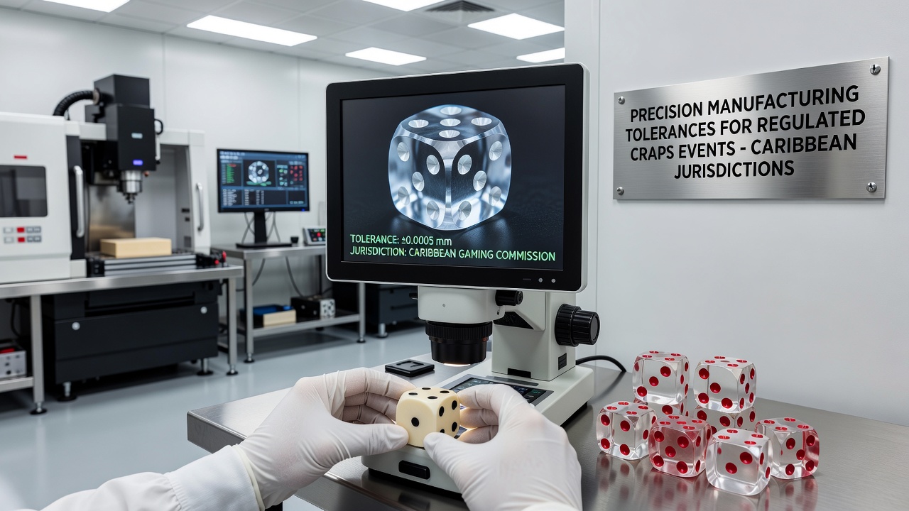 Precision dice manufacturing equipment used in Caribbean-regulated facilities