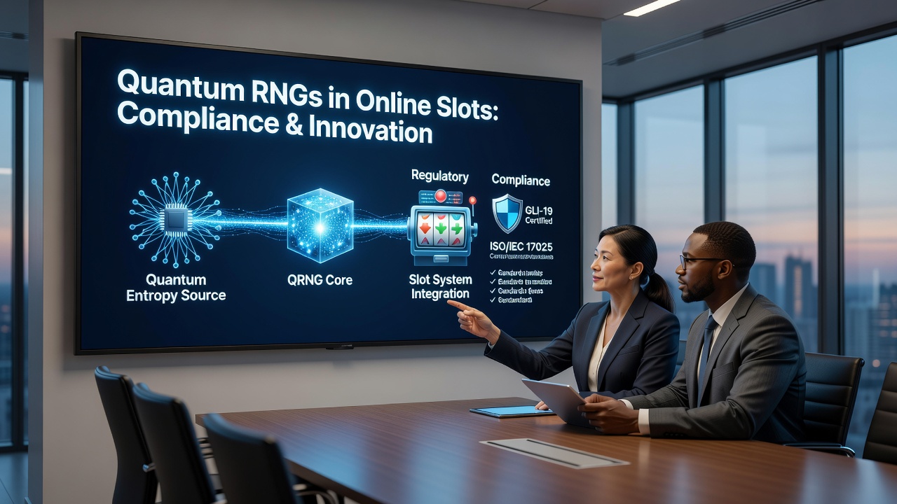 Quantum random number generator hardware integrated into a server rack for online gaming platforms